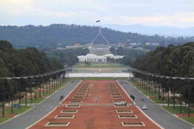 View from Australian War Memorial